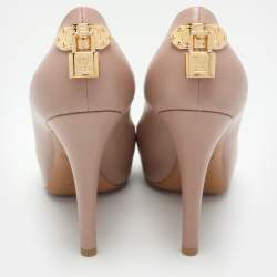 Louis Vuitton Beige Leather Oh Really! Pumps Size 38