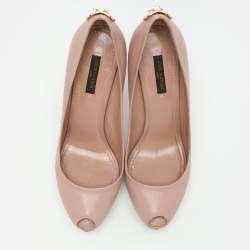 Louis Vuitton Beige Leather Oh Really! Pumps Size 38