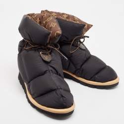 Louis Vuitton Black Nylon Snow Boots Size 39