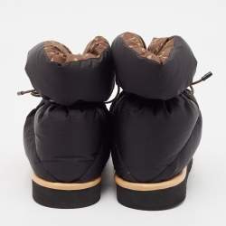 Louis Vuitton Black Nylon Snow Boots Size 39