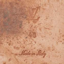 مملوكة مسبقًا Louis Vuitton Multicolor Canvas and Leather Lock It Flat Sandals Size 40