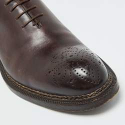 Louis Vuitton Brown Leather Lace Up Oxfords Size 41
