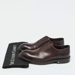 Louis Vuitton Brown Leather Lace Up Oxfords Size 41