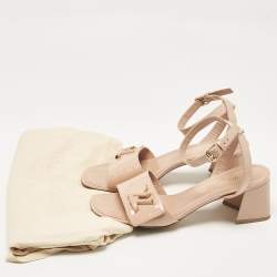 Louis Vuitton Pink Patent Leather Shake Sandals Size 40