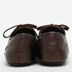 Louis Vuitton Brown Monogram Canvas and Leather Low Top Sneakers Size 40.5
