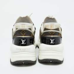Louis Vuitton Tri Color Mesh and Monogram Canvas Low Top Sneakers Size 38