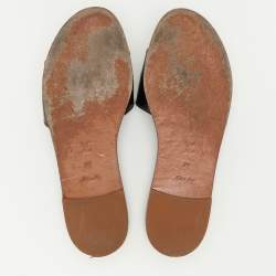 Louis Vuitton Burgundy Patent Leather Lock It Flat Slides Size 39