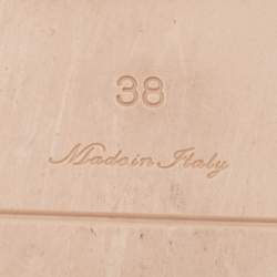 Pre Owned Louis Vuitton Pink Rubber Bikini Flat Sandals Size 38