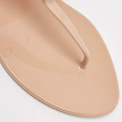 Pre Owned Louis Vuitton Pink Rubber Bikini Flat Sandals Size 38