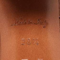 Louis Vuitton Brown Leather Horizon Slingback Sandals Size 38.5