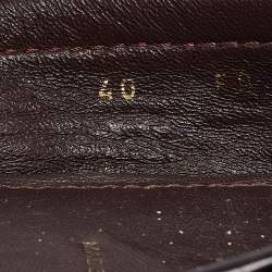 مملوكة مسبقًا Louis Vuitton Burgundy Patent Leather Oxford Loafers Size 40