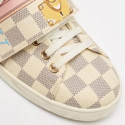 Louis Vuitton Damier Azur Summer Trunks Frontrow Sneaker Size 37