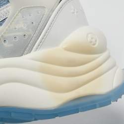 Louis Vuitton Blue Monogram Denim Run 55 Sneakers Size 41