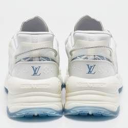 Louis Vuitton Blue Monogram Denim Run 55 Sneakers Size 41
