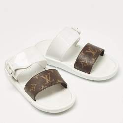 Louis Vuitton Monogram Sunbath Slide Sandals Size 38