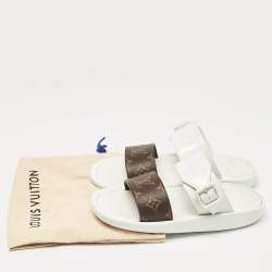 Louis Vuitton Monogram Sunbath Slide Sandals Size 38