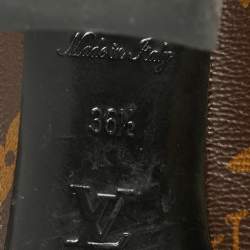 مملوكة مسبقًا Louis Vuitton Brown Canvas Madeleine Block Heel Pumps Size 36.5