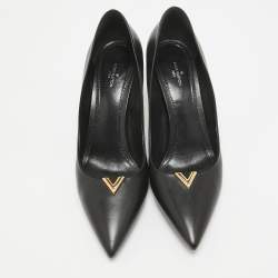 Louis Vuitton Black Leather Heartbreaker Pumps Size 41