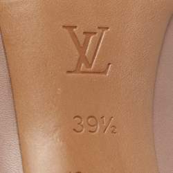 مملوكة مسبقًا Louis Vuitton Beige Leather Oh Really! Peep Toe Pumps 39.5