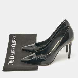 Louis Vuitton Black Patent Leather Eyeline Pointed Toe Pumps Size 38