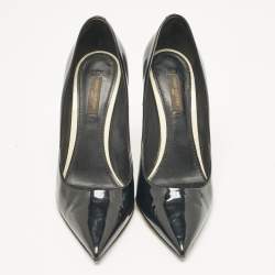 Louis Vuitton Black Patent Leather Eyeline Pointed Toe Pumps Size 38