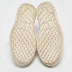 Louis Vuitton White Monogram Technical Mesh Frontrow Sneakers Size 37.5