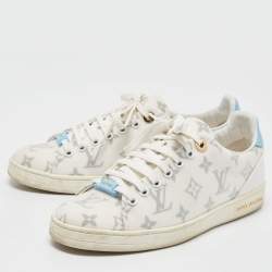 Louis Vuitton White Monogram Technical Mesh Frontrow Sneakers Size 37.5