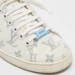 Louis Vuitton White Monogram Technical Mesh Frontrow Sneakers Size 37.5