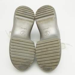 Louis Vuitton Silver/White Leather and Mesh Archlight Sneakers Size 40