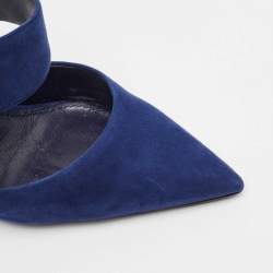 Louis Vuitton Blue Suede Madeleine Mules Size 41