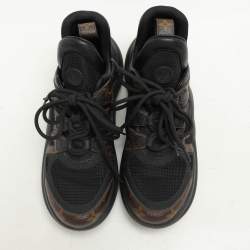 Louis Vuitton Brown/Black Canvas and Leather Archlight Sneakers Size 38.5