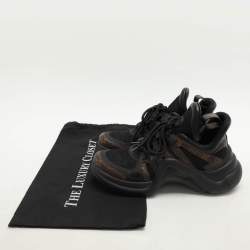 Louis Vuitton Brown/Black Canvas and Leather Archlight Sneakers Size 38.5