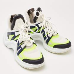 Louis Vuitton Multicolor Nylon and Leather Archlight Sneakers Size 39