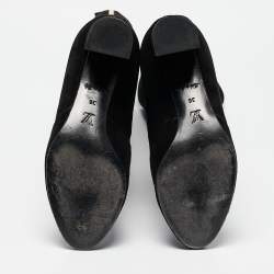 Louis Vuitton Black Suede Masterclass High Boots Size 36