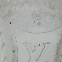 مملوكة مسبقًا Louis Vuitton Olive Green Fabric Pillow Comfort Ankle Boots Size 36