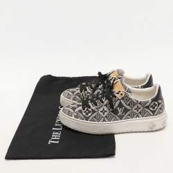 Louis Vuitton Blue Jacquard Since 1854 Timeout Sneakers Size 36