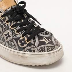 Louis Vuitton Blue Jacquard Since 1854 Timeout Sneakers Size 36