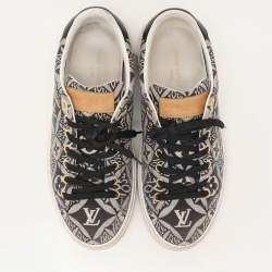 Louis Vuitton Blue Jacquard Since 1854 Timeout Sneakers Size 36
