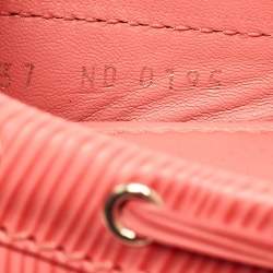 مملوكة مسبقًا Louis Vuitton Orange Epi Leather Bow Slip On Loafers Size 37