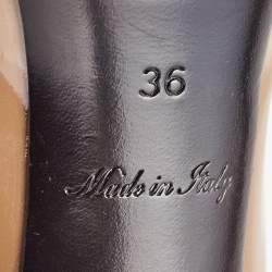 مملوكة مسبقًا Louis Vuitton Brown Patent Leather Oh Really! Peep Toe Pumps Size 36