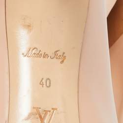 Louis Vuitton Beige Leather Heart Breaker Pumps Size 40