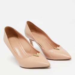 Louis Vuitton Beige Leather Heart Breaker Pumps Size 40