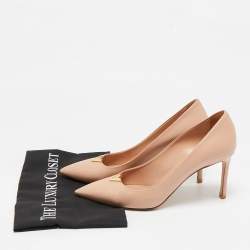 Louis Vuitton Beige Leather Heart Breaker Pumps Size 40