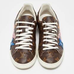 مملوكة مسبقًا Louis Vuitton Monogram Canvas LV Black Heart Sneakers Size 38