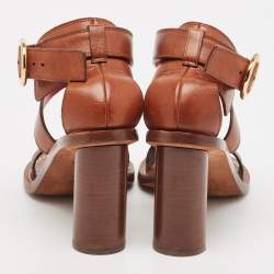 Louis Vuitton Monogram Canvas and Leather Ocean Drive Sandals Size 38