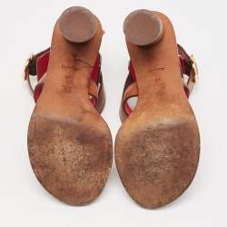 Louis Vuitton Monogram Canvas and Leather Ocean Drive Sandals Size 38
