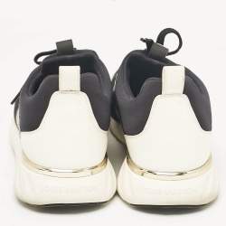 Louis Vuitton Black Mesh and Monogram Leather Aftergame Sneakers Size 38.5