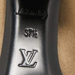Louis Vuitton Olive Green Satin Crystal Embellished Madeleine Pumps Size 37.5