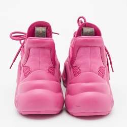 Louis Vuitton Pink Leather and Mesh Archlight Lace Up Sneakers Size 39