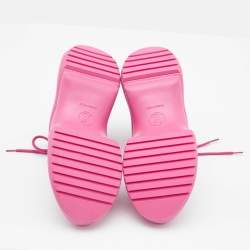 Louis Vuitton Pink Leather and Mesh Archlight Lace Up Sneakers Size 39
